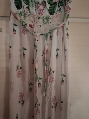 Strapless dress like new, multicolor, one size, 130 cm length