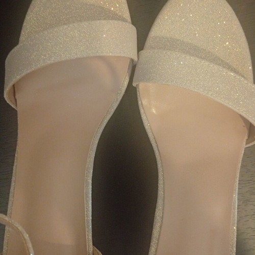 Platform sandals new, size 40, gold, ideal for wedding