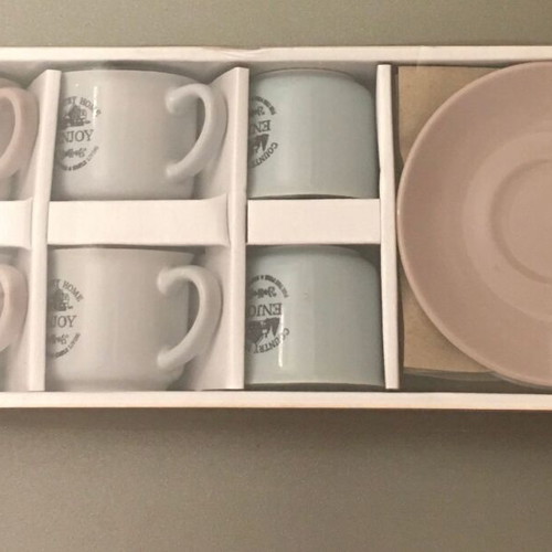 VICKO coffee cup set of six new in packaging