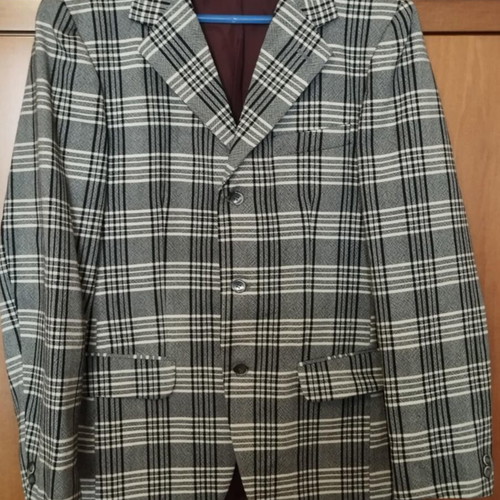 Checked wool jacket used, size M