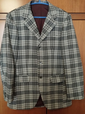 Checked wool jacket used, size M