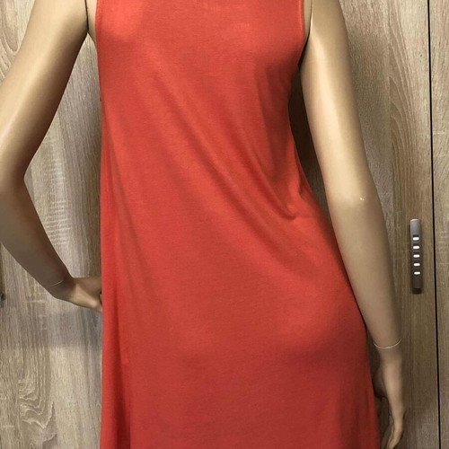 Basics long blouse like new, size S/M, red