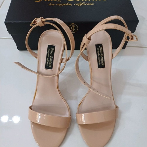 Juicy Couture sandals used, 10cm heel, nude, size 38