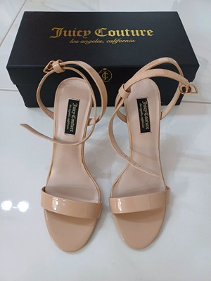 Juicy Couture sandals used, 10cm heel, nude, size 38