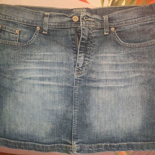 Low-rise denim skirt, size 42 waist, 40 length