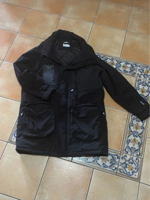Bershka long black thick warm jacket like new size L