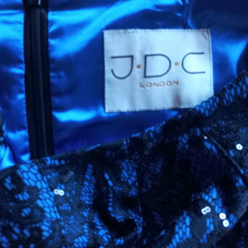 JDC London dress like new, slim fit, black and blue, size L