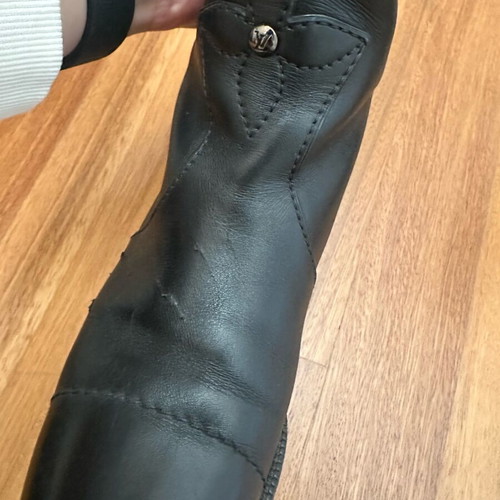 Louis Vuitton Heritage Line riding boots used, size 38.5, black