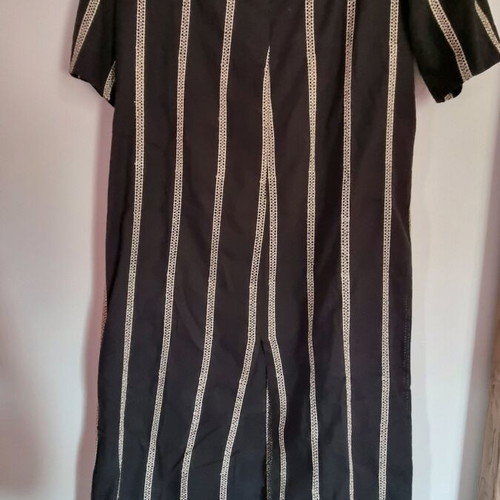 Disu caftan dress like new, black with gold thread, one size