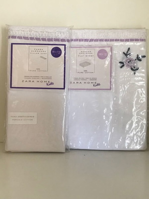 Children's bedding set with pillowcase new, cotton percale