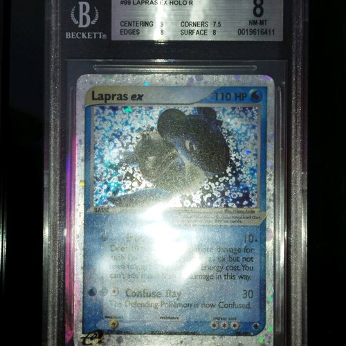 Lapras EX #99 Ruby & Sapphire card new with Beckett grading