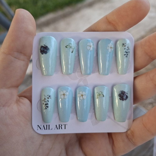 Press On Nails set with application tools, new