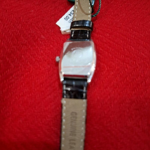 Ecan women's steel wristwatch new, battery operated, black and silver