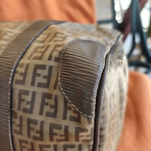 Fendi Boston bag in Monogram Zucca PVC leather