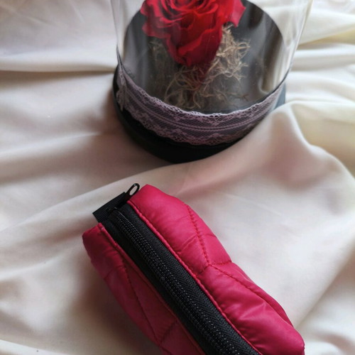 Handmade mini toiletry bag new, lined, small size