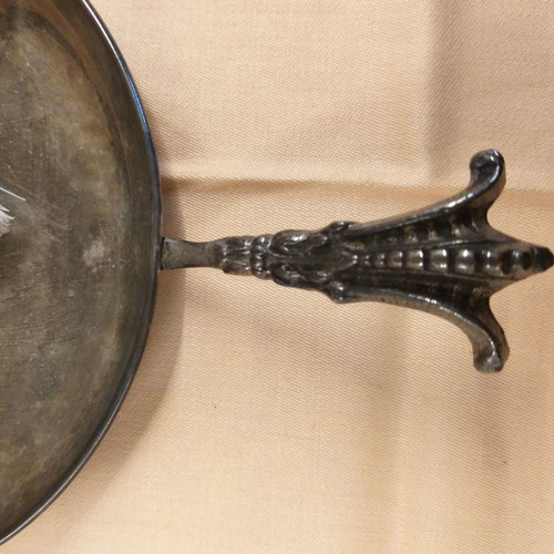 Silver-plated crumb collector used Zoulovits 1950