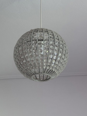 Pendant light with crystals like new
