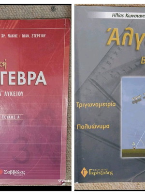 Algebra textbooks A and B lyceum like new
