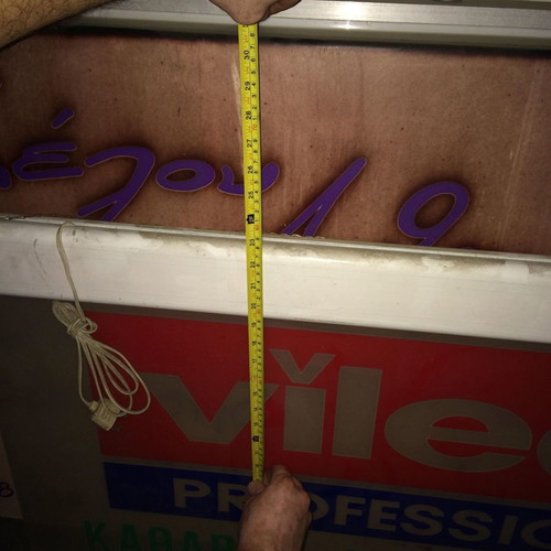 Advertising sign used for indoor use 125x60 cm