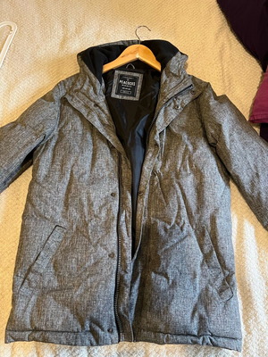 Men's puffa jacket used gray, small/medium