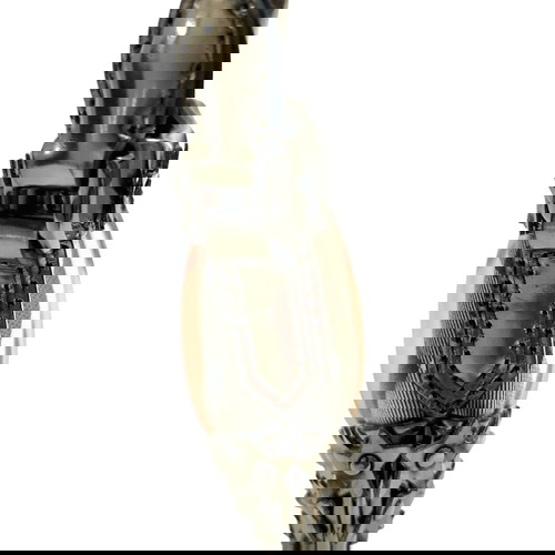 Burberry чанта за рамо употребявана, бежова и сребърна лакова кожа