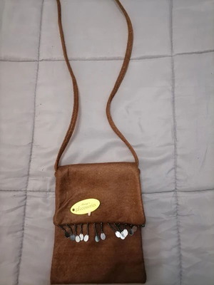 Small shoulder bag new in brown color