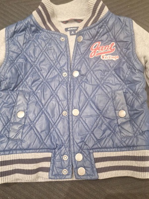 Gant toddler jacket used, blue and gray, 24 months