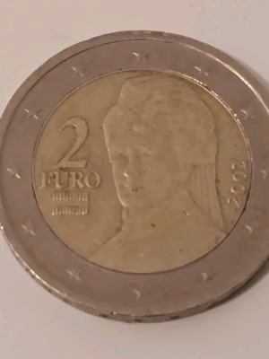 Σειρά νομισμάτων ευρώ της Αυστρίας μεταχειρισμένη, κοπής 2002