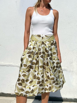 Just Cavalli vintage skirt size S, like new, white and green