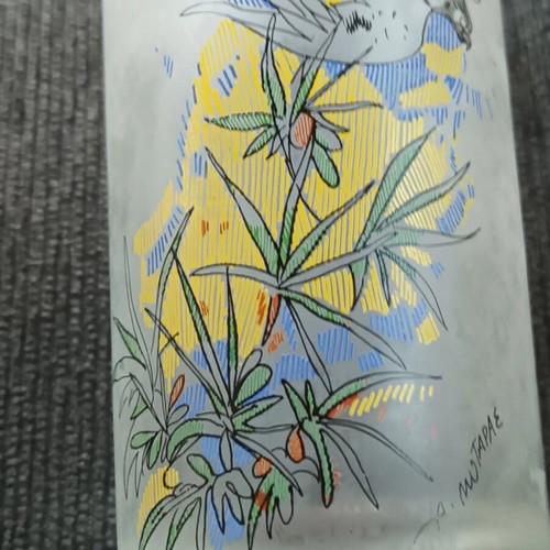 Collectible glass signed by Dimitris Mytaras like new