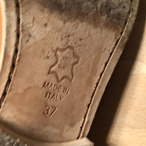 Esprit women's shoes used, soft leather size 37 light brown orange