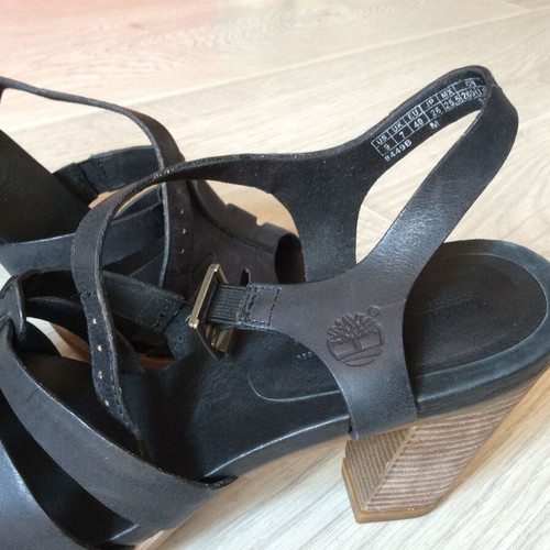 Timberland Tallulah May Cross Band Sandals used, size 40, black