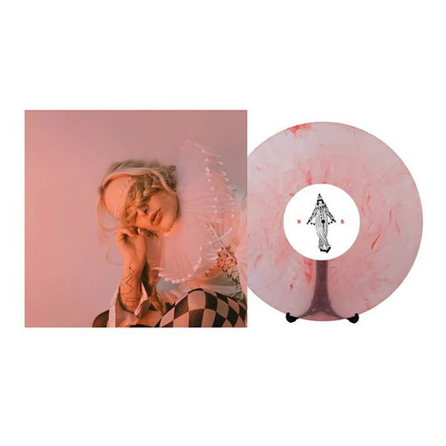Modular Lonely Hearts Club transparent red marbled vinyl and medium T-shirt new