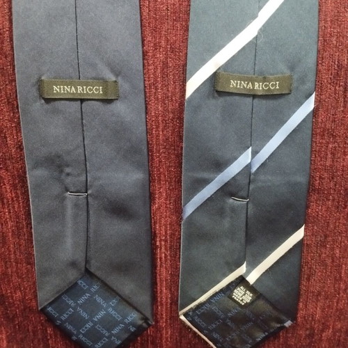 Nina Ricci vintage silk ties set of 2 like new