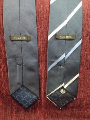 Nina Ricci vintage silk ties set of 2 like new