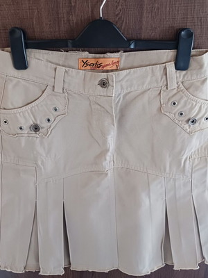 Ysatis skirt beige like new, size M 38 10, 100% cotton