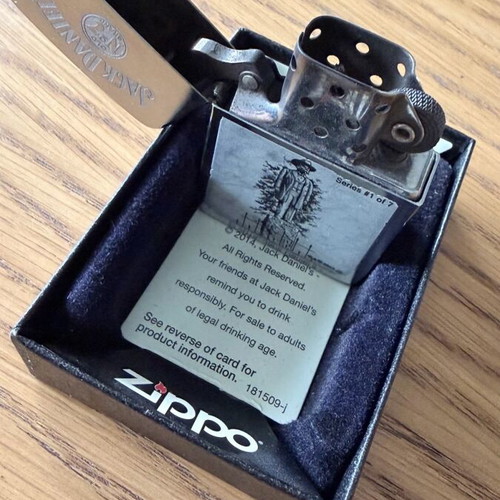 Zippo lighter used with Jack Daniel’s scenes