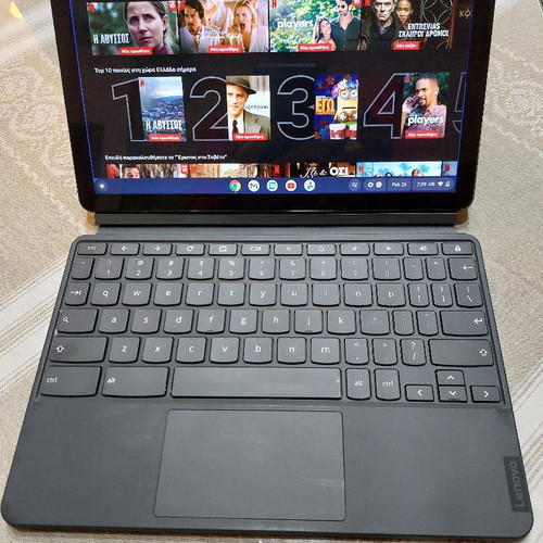 Lenovo Ideapad Duet Chromebook used with wireless mouse