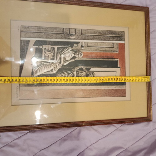 Karavouzis Épreuve d’Artiste print with frame, like new