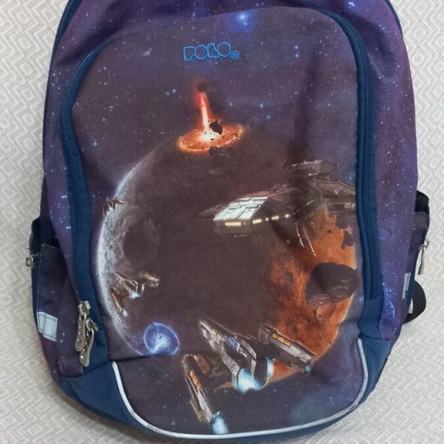 Polo school backpack with space design