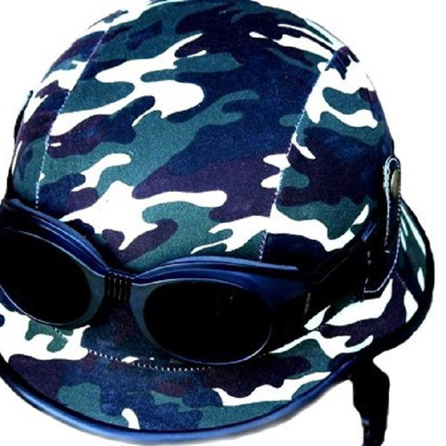 Κράνος camoflage ρετρό μοτοσυκλέτας ρέπλικα Louis