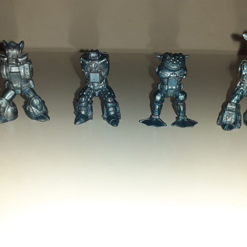 Teratomachoi figures used, set of four without arms
