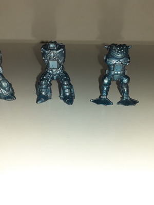 Teratomachoi figures used, set of four without arms