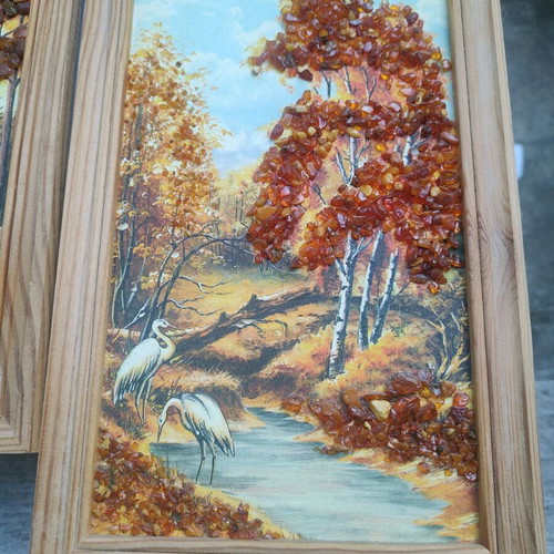 Amber frames like new with embossed amber parts