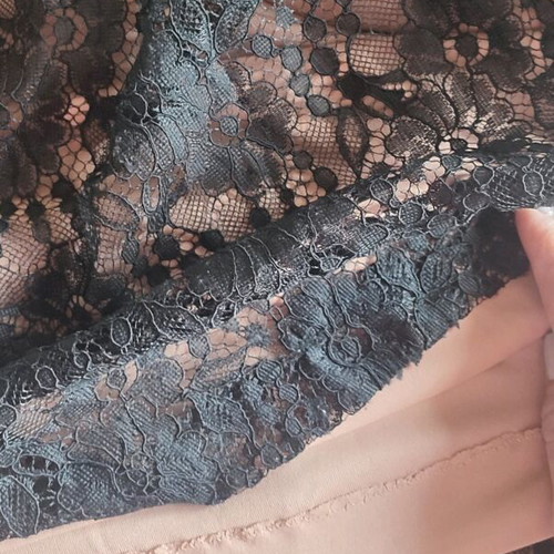Evening dress new with lace and velvet details