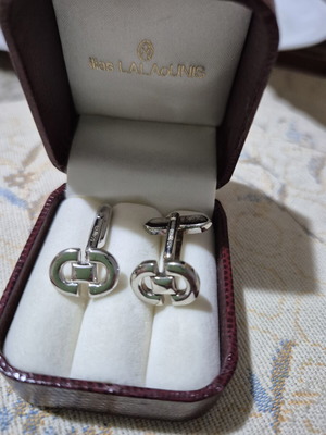 Ilias Lalaounis 925 sterling silver cufflinks