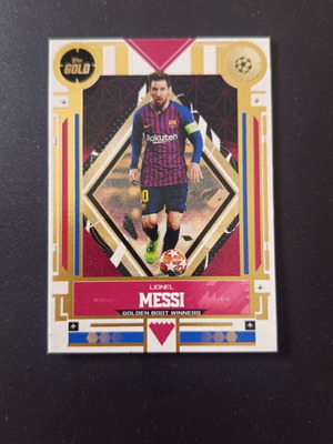 Topps Gold UCC Messi Golden Boot Winners κάρτα σαν καινούργιο