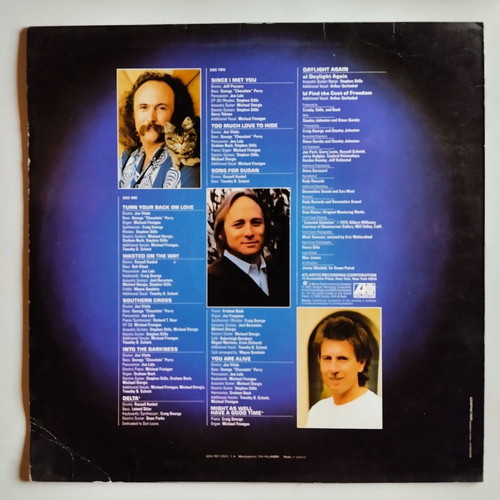 Crosby Stills & Nash Daylight Again vinyl record used, classic soft rock