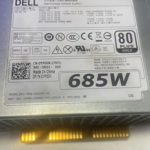 Dell Power Supply 685W 80+ Gold like new for Precision T5610 T5810 T7810