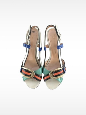Mac Collection platform sandals used, multicolor, size 39